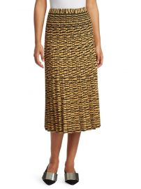 Proenza Schouler Pleated Knit Tiger Midi Skirt at Saks Fifth Avenue